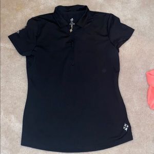 JoFit black short sleeve polo size small
